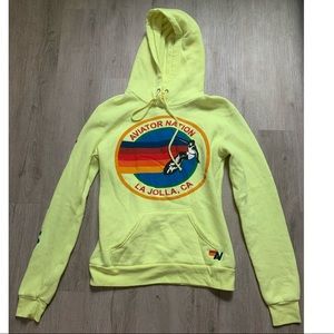 Aviator Nation La Jolla neon Yellow Hoodie